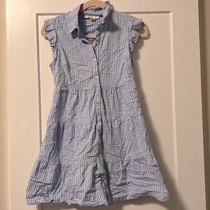 Juniors Small Blue and White Short Sleeve Sun Dress - Monteau Los Angeles